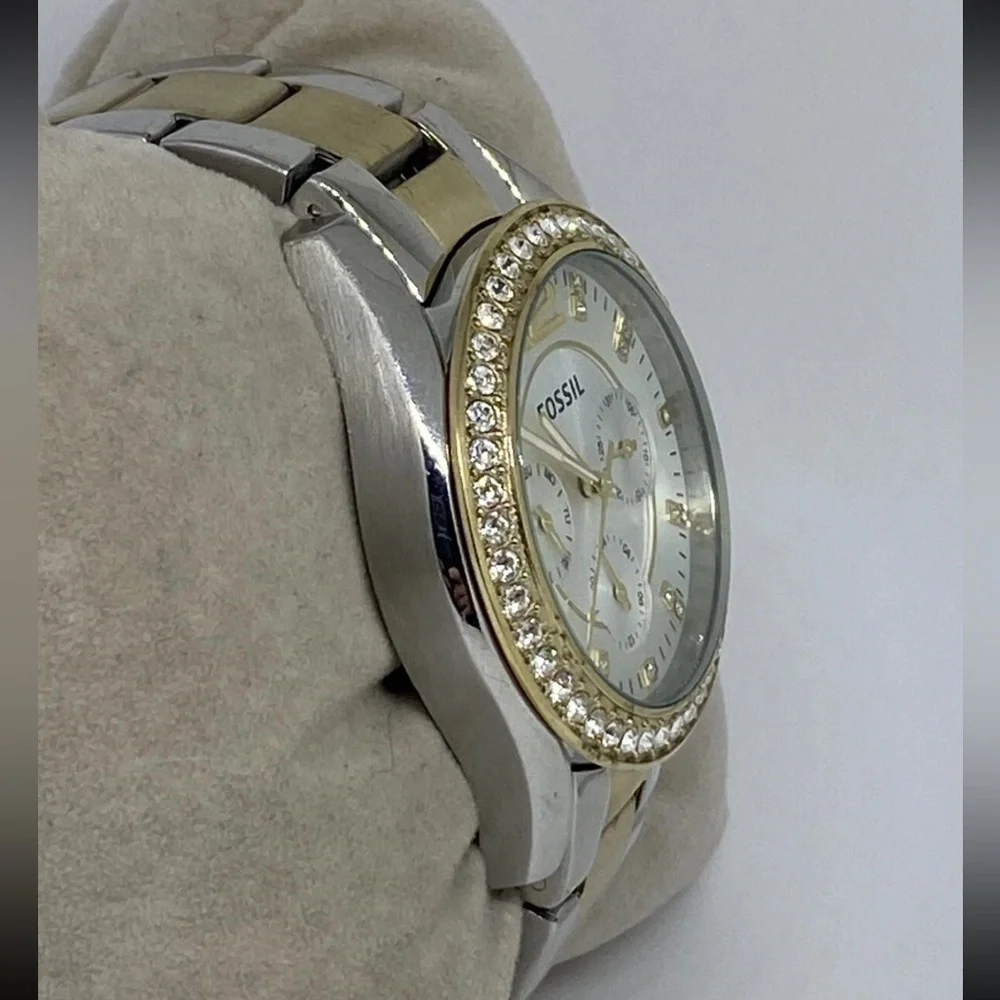 Women’s Fossil working watch ES3204 Riley multifunctional 2tone water resistant